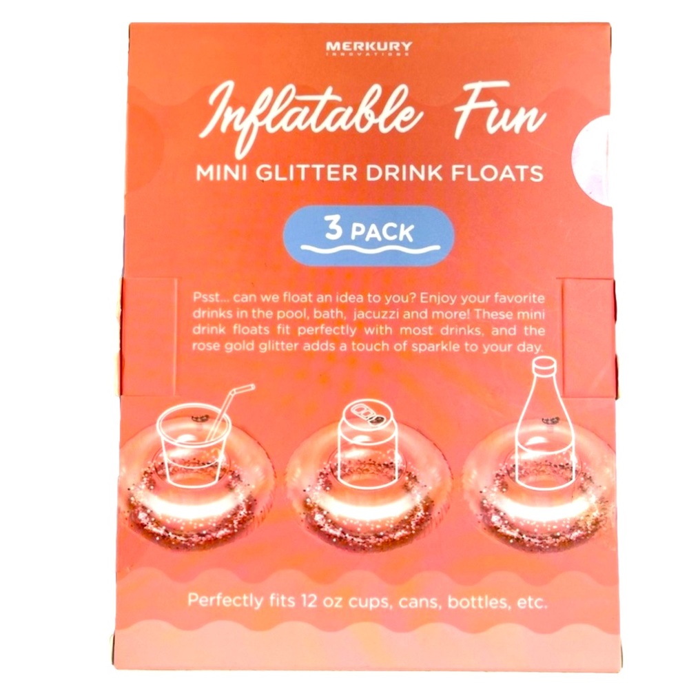NEW Mini Glitter Drink Floats - Picture 2 of 2